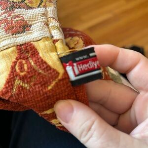 Hediyé Tapestry Accent - Rust Red & Mustard